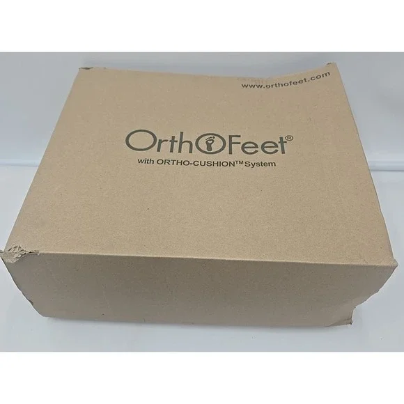Orthofeet Bioheel Emma Ankle Boots‎ Brown Taupe Leather Buckle Heel 11
